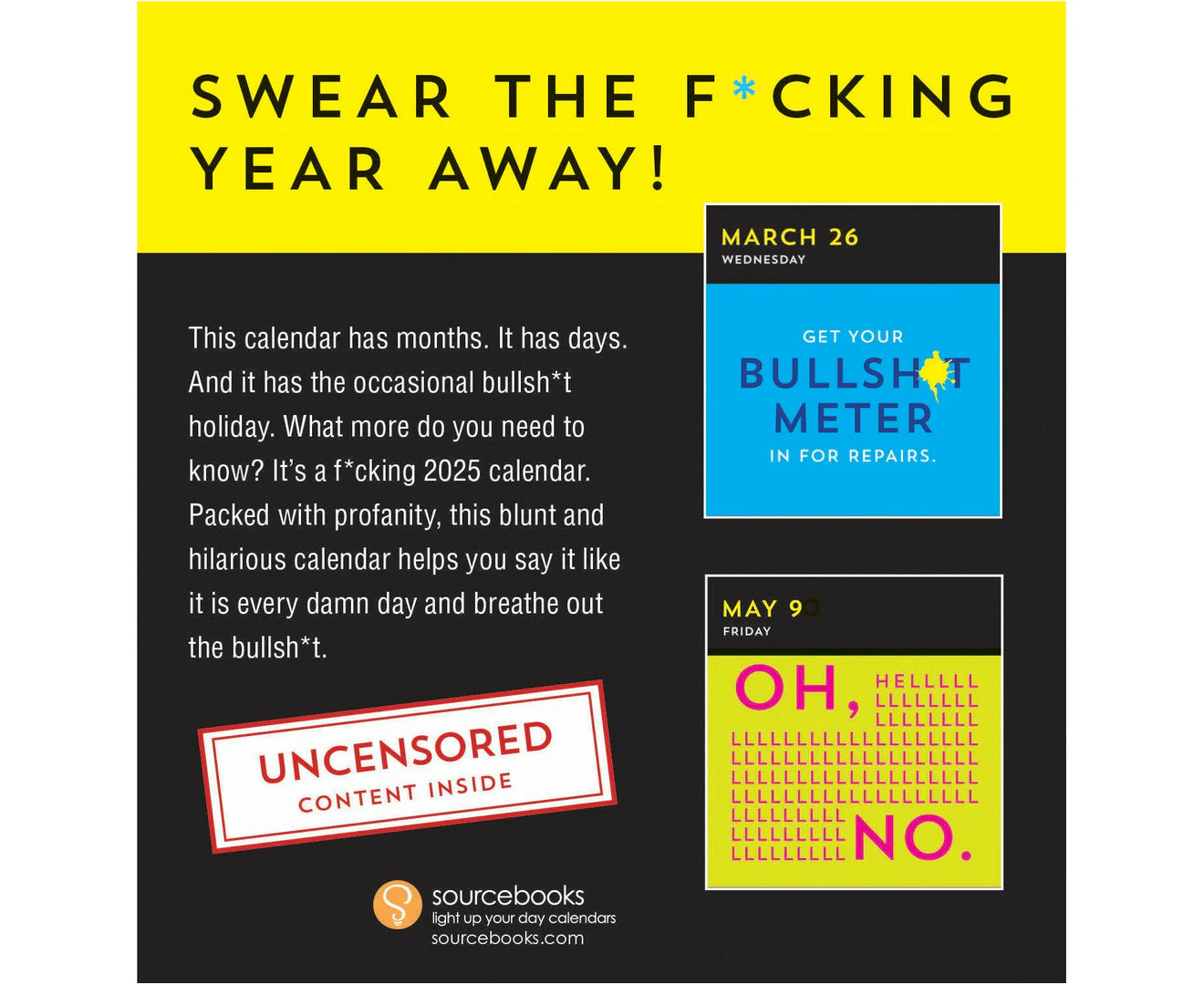 A F*cking 2025 Calendar