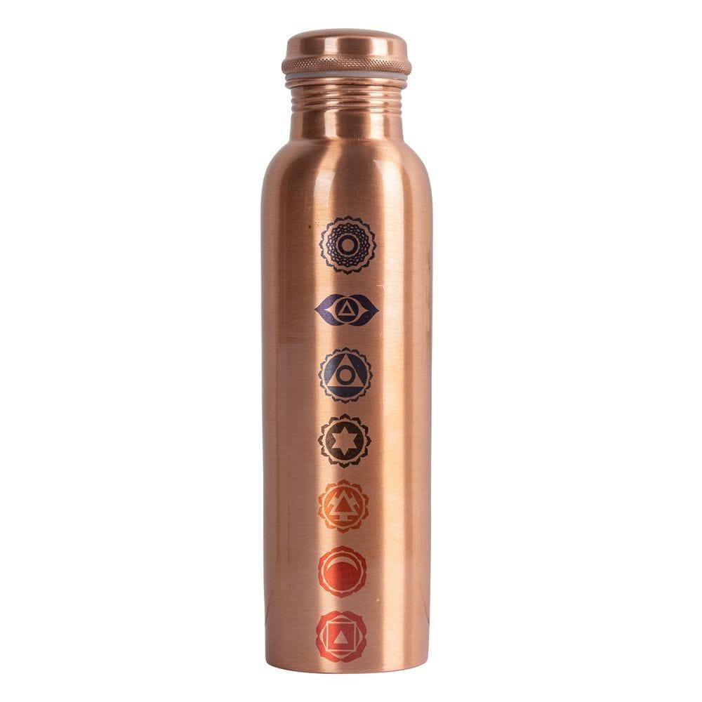 COPPER BOTTLE - Chakra Printed 7cm x 26cm - Inspire Me Naturally 