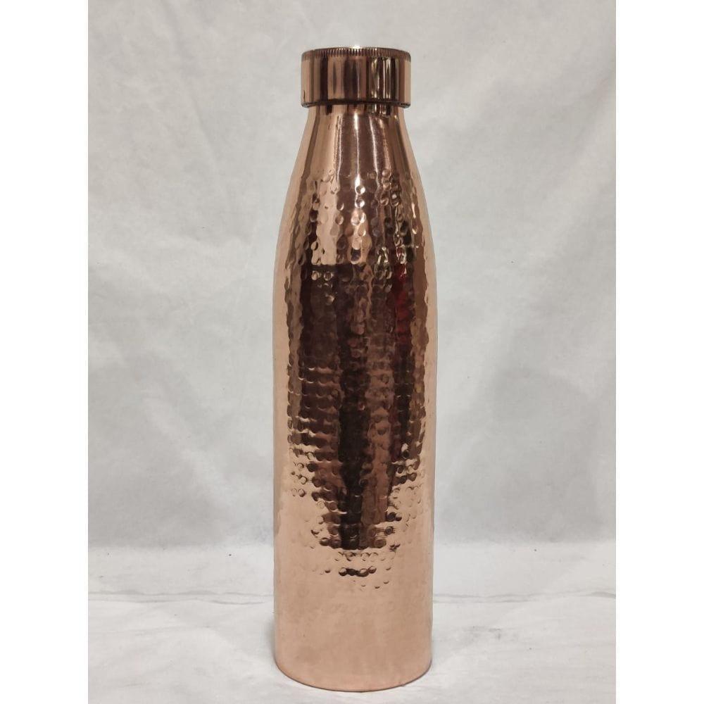 COPPER BOTTLE - Hammered 28cm - Inspire Me Naturally 